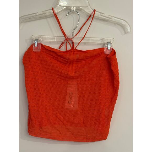 525 America Papaya Knit Halter Tank Top NWT Size Small - Picture 7 of 7